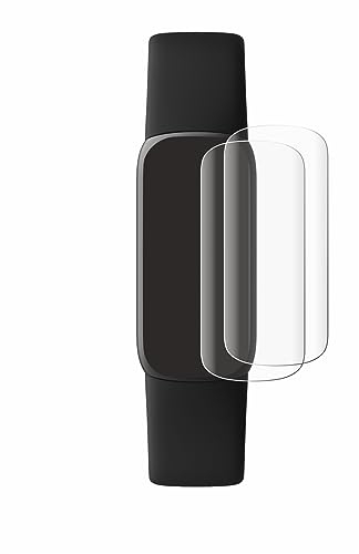 BROTECT 2 Stück Full-Cover Schutzfolie für Fitbit Luxe Full-Screen Displayschutz-Folie [3D Curved, Anti-Fingerprint, Kristall-Klar]