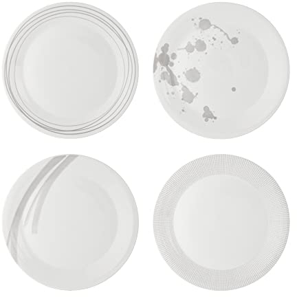Royal Doulton Pacific Stone Speiseteller, 28 cm, mehrfarbig, 4 Stück