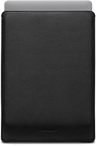 Woolnut Leder Sleeve Case Hülle Tasche für MacBook Pro 16 Zoll - Schwarz (M1/M2/M3/M4)