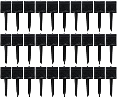 VGEBY Zielnadeln für Bogenschießen, 30 Stück, Zielnägel für Bogenschießen, Nylon, verlängern die Papiernadeln, wiederverwendbar, zum Schießen (schwarz)