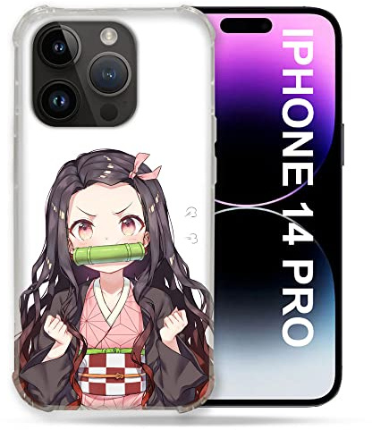 Cokitec Schutzhülle für iPhone 14 Pro (6.1), Manga Demon Slayer Nezuko