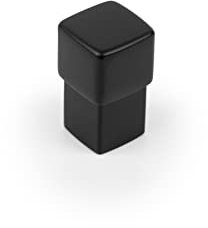 Gedotec Möbelknöpfe aus stabilem Metall | 1 Stück Türknopf für Schränke - Schwarz matt inkl. Befestigungsmaterial | BOXX 0376 | Knöpfe für Küchenschränke - Stil | Schrankgriffe Türgriffe Möbel