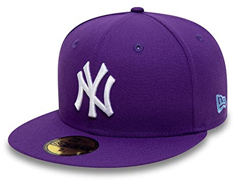 New Era Cap 59FIFTY Herren Basecap NFL NBA MLB Limited Edition (New York Yankees Purple White, 7 3/4)