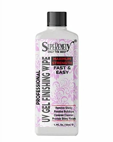 UV Nail Gel Finishing Wipe, Sticky Residue Remover, Cleanser, Brush Cleaner