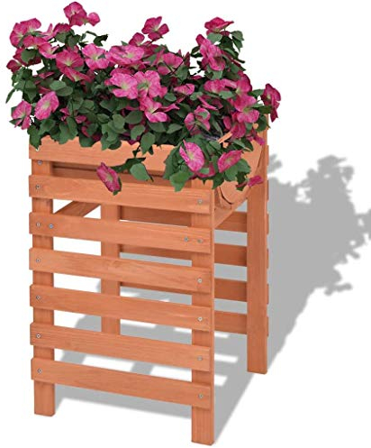 Camerina Jardinière 38 x 36 x 60 cm Bois,Jardiniere sur Pieds,Jardiniere Terrasse