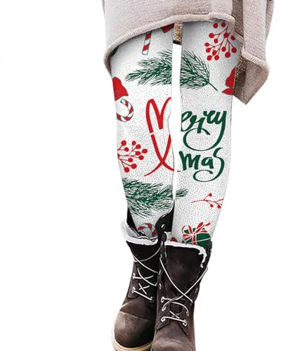OUMSHBI Sportleggings Gym Leggings Damen Leggings Pink Weiße Leggings Damen Blickdicht Weihnachts Leggings Damen Weiße Leggings Damen Blickdicht Kompression Leggings Damen Lack Leggings Damen