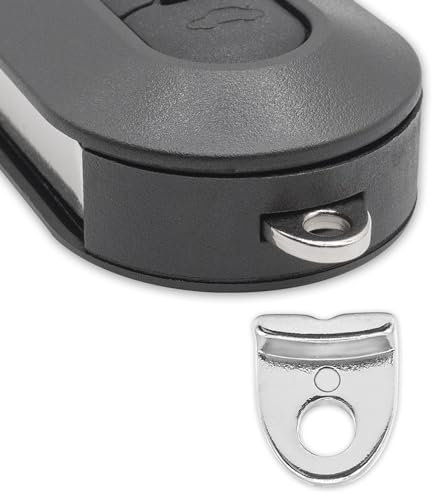 GIANTO Gancio Portachiavi per Telecomando Compatibile con Fiat Panda, Punto, Bravo, 500, Idea, Lancia Ypsilon y, Delta, Musa, Anello Ricambio del Guscio Chiavi, Accessorio (verificare compatibilità)