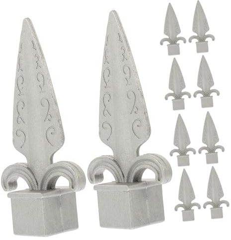 BESPORTBLE 10pièces Finials De Clôture Aluminium Accessoires Décoratifs Pour Jardin Embellissement De Et Clôtures Extérieures