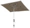 Knirps Automatic Sonnenschirm 230x150cm Taupe I innovativer UV-Schutz mit automatischem Öffnen & Schließen I stabiler Gartenschirm I Terrassenschirm kompakt I große Schirmfläche