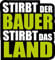 Bauern Protest Aufkleber: Ausdruck von Solidarität mit Landwirten, Widerstand gegen die Ampel-Regierung, Hochwertig & Wetterfest, 4 Varianten (Stirbt der Bauer stirbt das Land)
