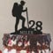 Hiking Birthday Hiker Travel Adventure Mountain Cake Topper, Acylic or Wood for Funny Novelty 6-7.8 Inch