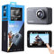 AKASO V50 Pro Camera Sport 4K 30fps 20MP WiFi - Cámara 4K Impermeable Ultra HD Estabilizador EIS con Control Remoto Pantalla táctil Gran Angular Ajustable - Cámara Deportiva submarina 40M y Kit de