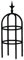 Treillis de vigne – Grille obélisque de jardin, treillis pour grimpantes | Structure de support en fer ABS décoratif de jardin, treillis de support pour grimpantes d'intérieur,