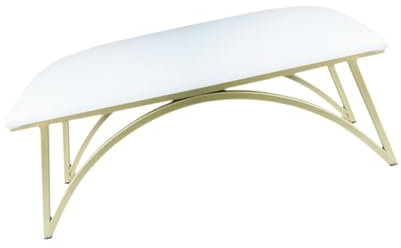 Perfeclan Nails Armrest Table Arm Rest Cushion Sturdy Durable Nail Stand Soft Nail Feet Rest Pillow for Nail Technician Home Nail Art (White B)