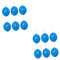 BCOATH 20pcs No Printing Neon Punch Balloons Rubber Band Handles for Birthday Party Fun-filled Blue Balloons for Celebrations