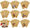 Homewit Weihnachtspostkarten Klein 35 Stück, A6 Weihnachtskarten Set,Kraftpapier Postkarte Weihnachten,10×15cm Deutsch Weihnachtskarte für die Familie Schönsten Weihnachtsgrüße (Weihnachtsfarben)