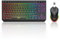 RedThunder K20 TKL Tastiera Wireless Gaming,Batteria Ricaricabile con Retroilluminazione RGB Regolabile,QWERTY Layout IT compatto con 6 tasti multimediali dedicati,USB Tastiera per PC/Laptop(Nero)