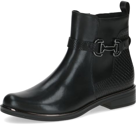 CAPRICE Damen Stiefeletten aus Leder mit Zierschnalle