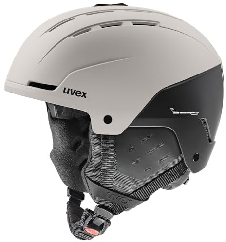 uvex Stance - robuster Skihelm für Damen und Herren - individuelle Größenanpassung - optimierte Belüftung - warm Grey-Black matt - 54-58
