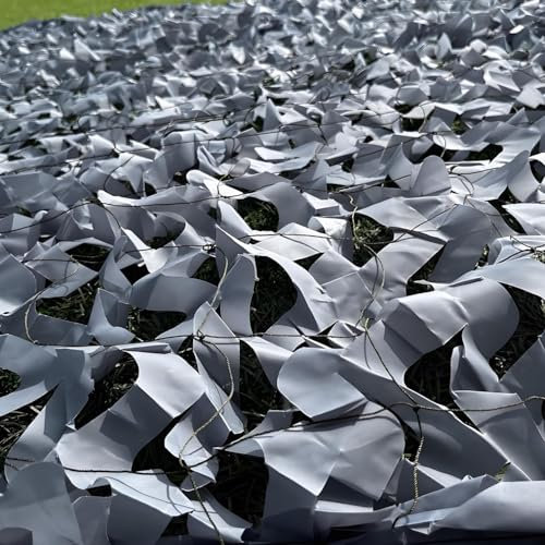 Générique Filet Camouflage Gris Protection Solaire, Toile Ombrage Exterieur 1m 1.5m 2.5m 3.5m 4m 5.5m 6m 7m 8m 10m 12m 20m Brise-Vue, Léger Roulé, pour Pergola, Jardin, Le Balcon(6x8 M)