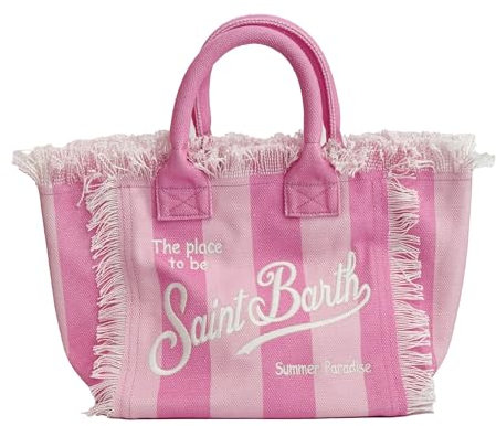 SAINT BARTH Borsa COLETTE - Stripes Pop 04190H (rosa, Medio)
