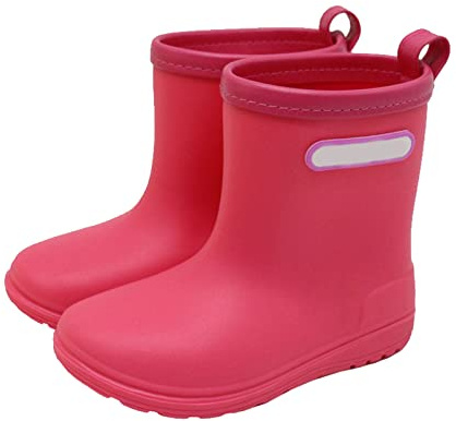 Ragazzi Trasparente Stivaletti Bambino bambini scarpe da pioggia facili stivali per bambini piccoli stivali da pioggia corti scarpe da giorno pioggia Ragazzi Trasparente Calcio Stivali