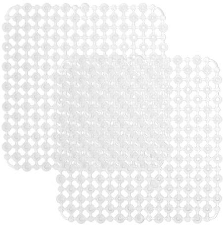 Frdelma Schutzmatte für Küche & Bad, PVC Spülbeckenmatte, Zuschneidbare Abtropfmatte, Schutz vor Kratzern für Edelstahl & Keramik Spülbecken, 28 x 28 cm