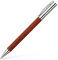 Faber-Castell 138131 - Drehbleistift AMBITION Birnbaum, Minenstärke: 0,7 mm, inklusive Geschenkverpackung, Schaftfarbe: braun/silber