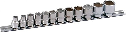 Projahn 3/8 Zoll Stecknuss Satz auf Schiene 12-teilig 4211