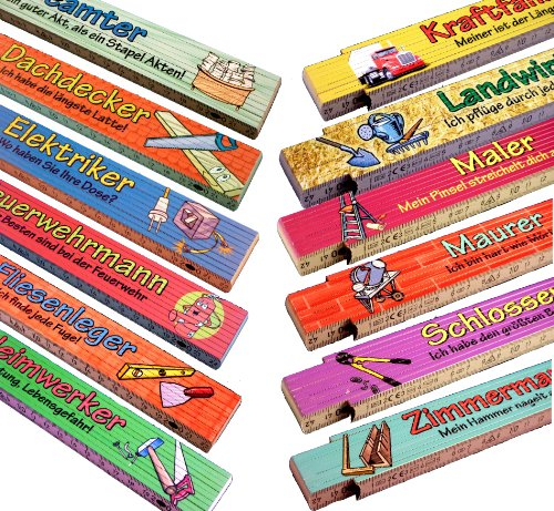 Malagro Zollstock Elektriker Bedruckt 2m