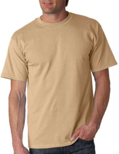 Gildan Mens Ultra Cotton Short Sleeve T-Shirt (M) (Tan)