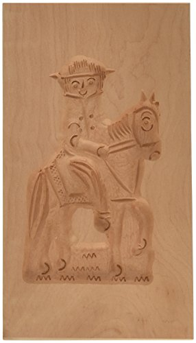 Städter 842137 Spekulatiusform, Holz, grau, 15 x 9 cm