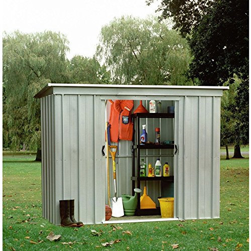 Yardmaster PZ 8x4 Pent Metal Garden Shed - Assembly Service Available