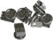 Harrys-Collection Herren Damen Knopfclip On Knöpfe in 4 Farben 6 er Pack, Farben:silber