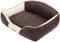 Hobbydog LELIBBB1 Hundebett/Sofa/Korb Elite mit Kunstleder, braun/beige, L 65 x 50 x 24 cm