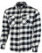 Australian Bikers Gear camisa de cuadros Blanco/negro en Kevlar con protecciones para Moto TALLA L