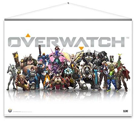 Overwatch Wallscroll Heroes