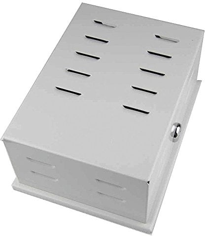 Universal Thermostat Guard, Off-White, Metal