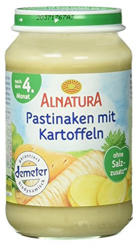 Alnatura Bio Pastinake mit Kartoffeln, nach dem 4. Monat, 190g