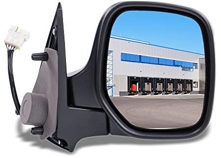 BESTPRICE 1x Elektrischer Außenspiegel rechts beheizbar Seitenspiegel konvex Kompatibel mit CITROËN BERLINGO/BERLINGO FIRST (MF_, GJK_, GFK_, BERLINGO/BERLINGO FIRST (M_), PEUGEOT PARTNER (5_