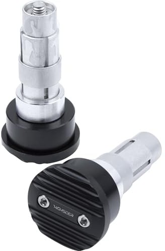 HIGHSIDER Wave Motorrad Lenkergewichte, (2er-Pack) (Schwarz)