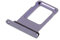 jbTec SIM-Tray kompatibel mit Apple iPhone 11 - Kartenhalter Single Slot Schlitten Rahmen Simkarte Holder, Farbe:Lila
