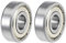 sourcing map 2St Rillen Kugellager 629ZZ Z2 Doppelt Geschirmt Kohlenstoffstahl 9mm X 26mm X 8mm