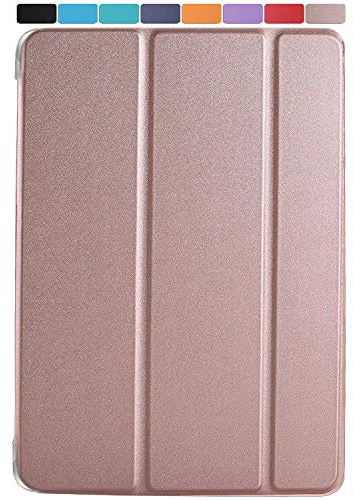 DuraSafe Cases for iPad 9.7 Inch 6th Gen / 5th Gen [ i-Pad 6 i-Pad 5 ] MRJN2LL/A MR7G2LL/A MR7F2LL/A MP2F2LL/A Lightweight Smart Adjustable Stand Feature Sleek Design Flip Case - Rose Gold