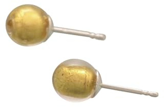 Pendientes cristal de Murano oro