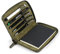 LONDO Genuine Leather Padfolio with Pen Holder Notepad and Zip (Green)
