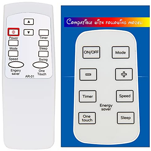 Replacement Remote Control RG15B1/E for Arctic King AC Air Conditioner Remote Control WWK05CR01N WWK05CR91N WWK06CR01N WWK06CR91N WWK08CR91N WWK08CW01N WWK10CR91N WWK12CR91N WWK18CR92N WWK25CR92N