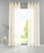 YASMIN 2er Set Ösengardinen HxB 280x140 cm Creme Transparent »Basel« Gardine Bleiband Store Vorhang, 20332TR2