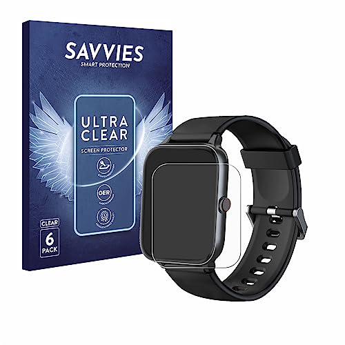 Savvies 6 Stück Schutzfolie für Iowodo R3 Pro Displayschutz-Folie Ultra-Transparent