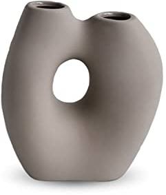 Cooee Design Frodig Vase Sand, Keramik, organische Form, Sandfarbe, AG-07-01-SA, W: 9, L: 18, H: 20 cm